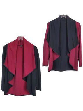 Talbots‎ Reversible Open Waterfall Cascade Cardigan Jacket Wrap Shawl Sweater S